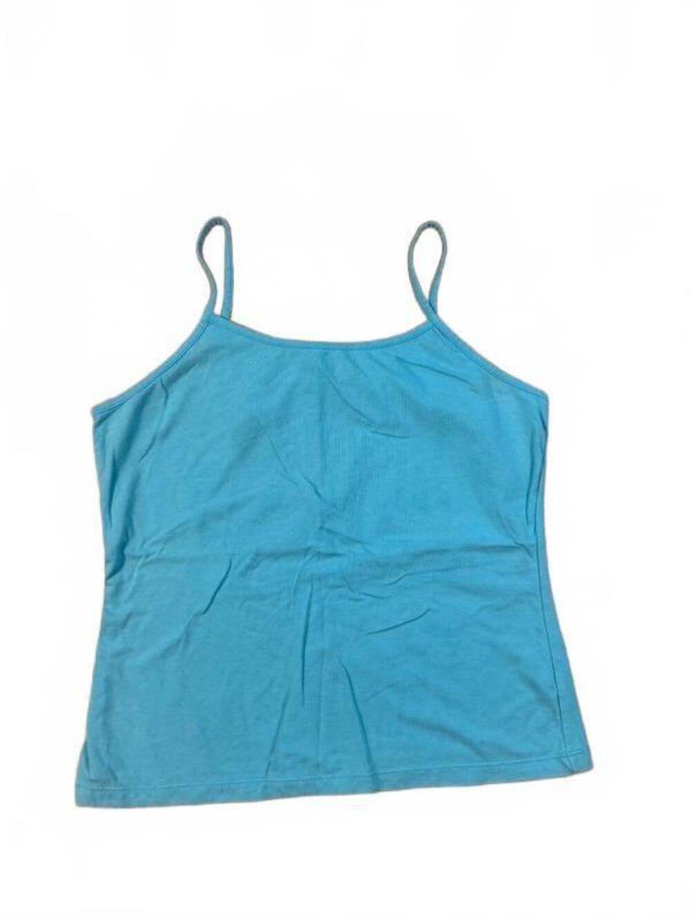 Y2K Cozy Casuals Blue Cotton Tank Top Size 2X Measures Modern L